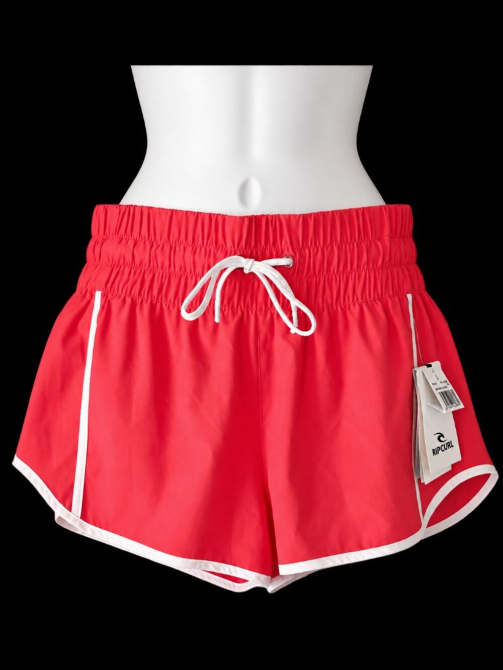 Rip Curl High Waist 3" Retro Volley Boardshort Hibiscus Red S NWT